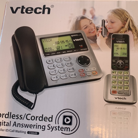Vtech Cordless/Corded Digital Answering System Caller ID/Call Waiting Base New - Picture 6 of 6